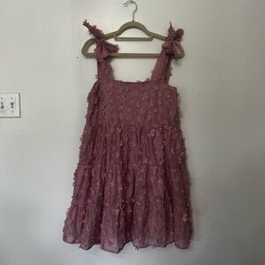 Sister Jane mauve floral dress size medium